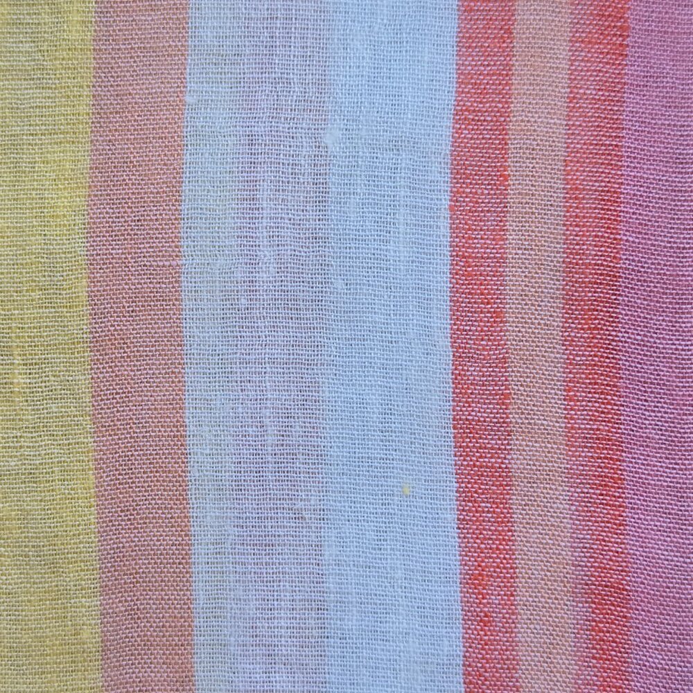 NWOT Talbots Linen Blend Summer Stripe Scarf - Picture 8 of 9
